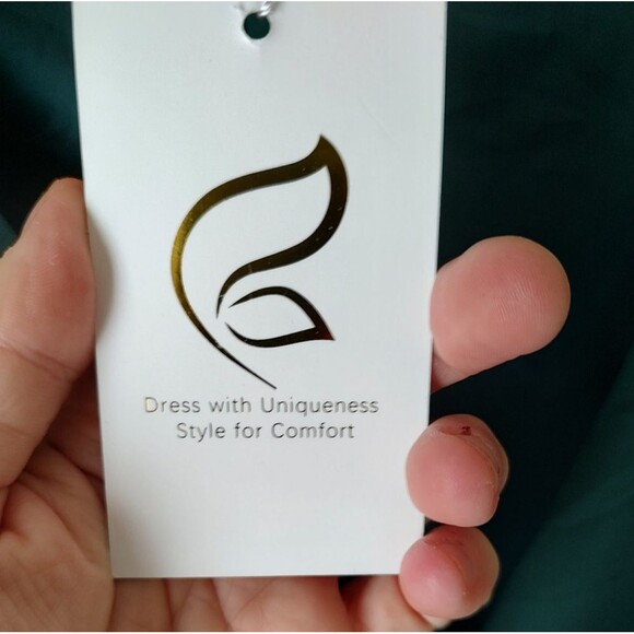 Flycurvy Women's Green Formal Dress Size 3XL - Picture 6 of 8